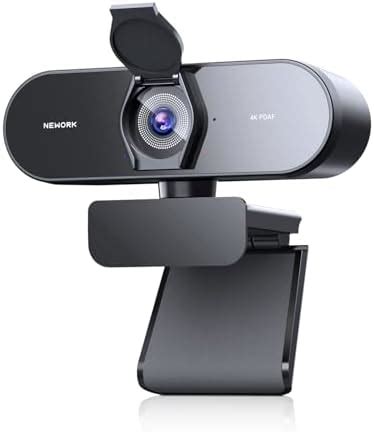 NEWORK 4K Webcam with Sony Sensor, PDAF Autofocus, 1080P@60FPS, 2 Noise ...