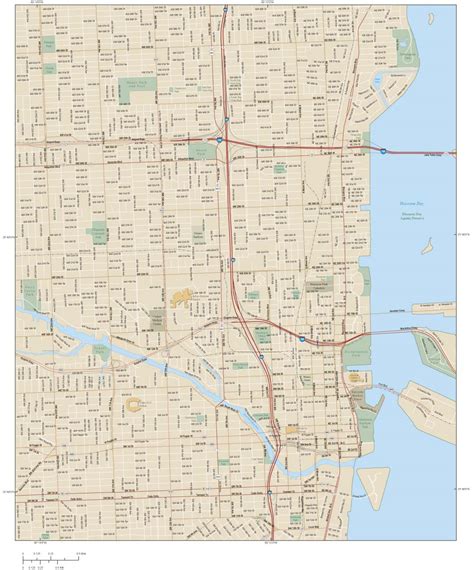 Map Of Downtown Miami Fl