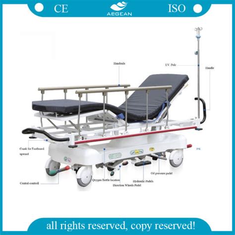 China Ce and ISO Approved Four Function Hospital Ambulance Wheelchair ...