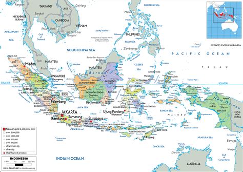Indonesia Map (Political) - Worldometer