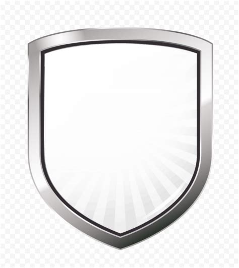 Download HD Metal White Shield Guard Icon PNG | Citypng