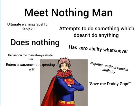 I think we've had enough Potential Man. : r/Jujutsufolk