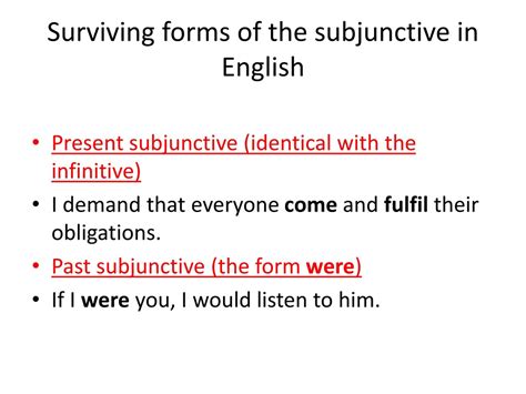 Image result for Subjunctive Form