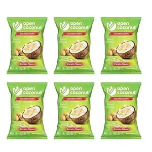 Open Coconut – Baked Premium Coconut Chips with MCT Oil 30 gm Each Pack ...