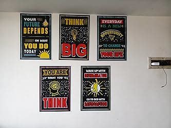 Chaka Chaundh Motivational Inspirational Abstract Wall Posters for Boys ...