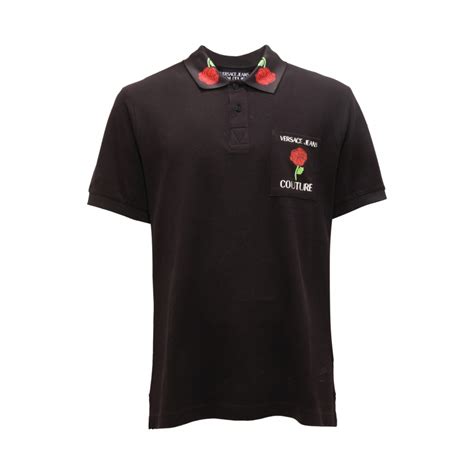 0312AS polo uomo VERSACE JEANS COUTURE man polo-shirt black