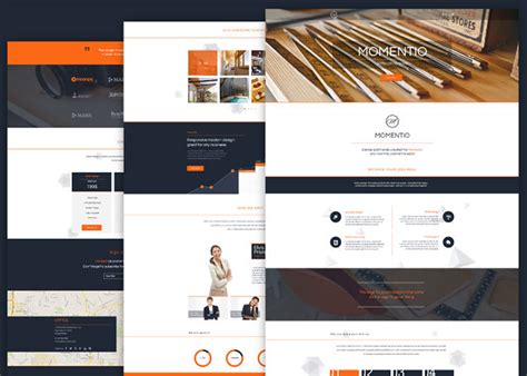Momentio - Free HTML Single Page Web Theme - graphberry.com