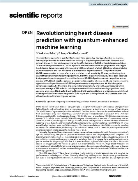 CSE 2024: QuEML for Heart Disease Prediction Using Quantum Computing ...