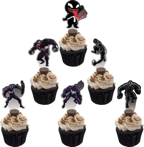 Buy Venom Birthday Party Supplies Set, 59*35.4inch Backdrop, 18pcs ...