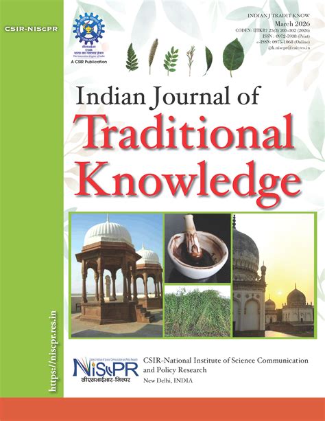 Vol. 25 No. 3 (2026): Indian Journal of Traditional Knowledge | Indian ...