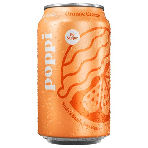 Buy Poppi Orange Cream Flavour Prebiotic Soda USA (12 x 355ml) | The ...
