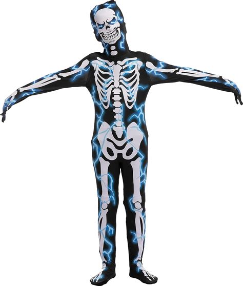 Buy Spooktacular Creations Lightning Skeleton Costume for Boys ...