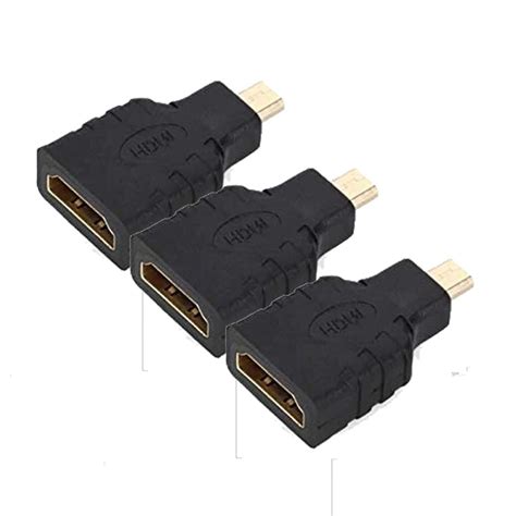 MX 19 Pin 19 Pin Connector 90° with Screw Locking, (Micro HDMI Male to ...