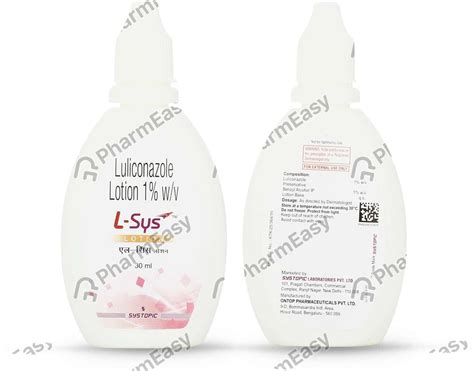 L Sys 1 %W/V Lotion (30): Uses, Side Effects, Price & Dosage | PharmEasy