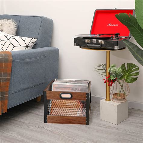 X-cosrack Vinyl Record Storage Crate, Wooden LP India | Ubuy