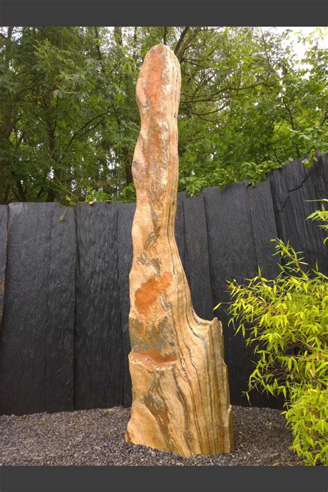 Marmor Findling weiß-mint - Monolithique