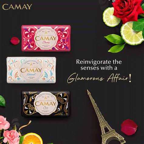 Buy CAMAY CHIC CITRUS BEAUTY SOAP COMBO PACK WITH AROMATIC WOOD -125 *5 ...