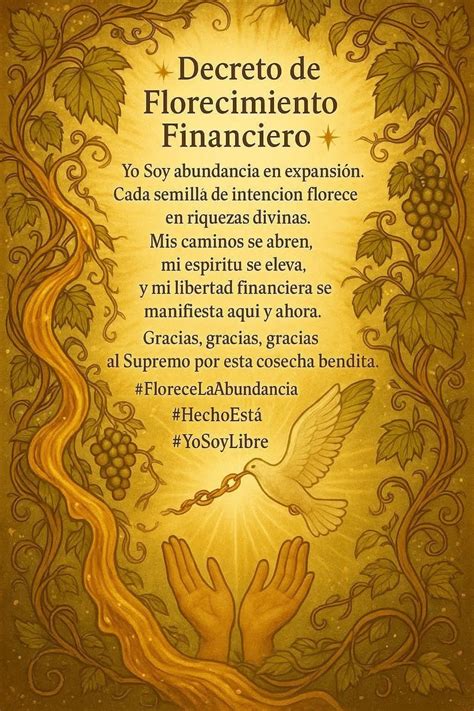 Pin de Zarina Acosta en Decretos y Afirmaciones | Oraciones milagrosas ...