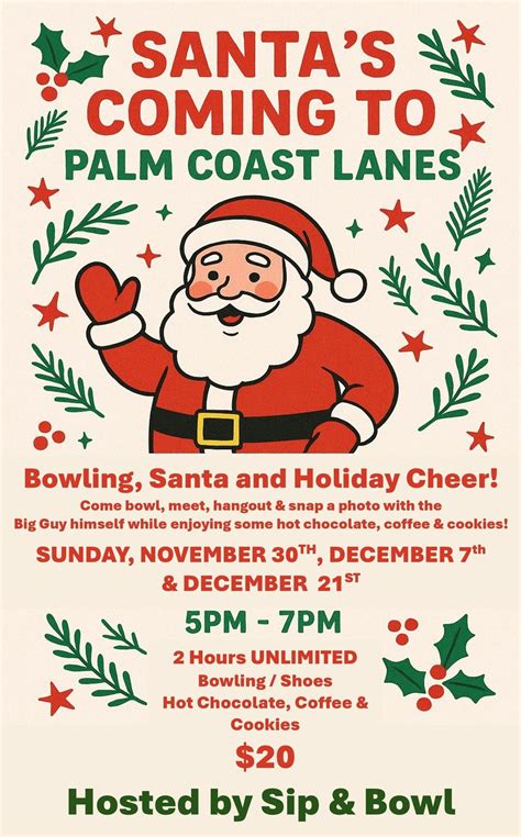 Santa’s Coming To Palm Coast Lanes , Palm Coast Lanes, 7 December 2025 ...