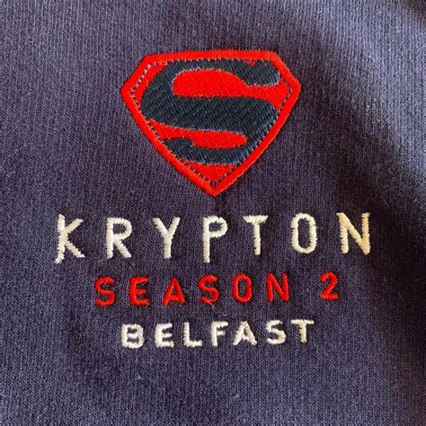Rare Krypton Season 2 Belfast Cast And Crew Hoodie Superman DC Comics Size Small | #2057862761