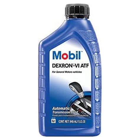 Mobil 1 Dexron-VI Auto Trans Fluid for Vehicles, 1 Quart, 6-Pack ...