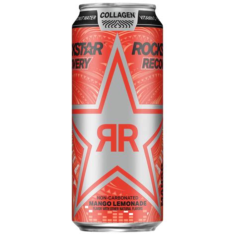 Rockstar, Recovery, Mango Lemonade Flavor, Energy Drink - SmartLabel™