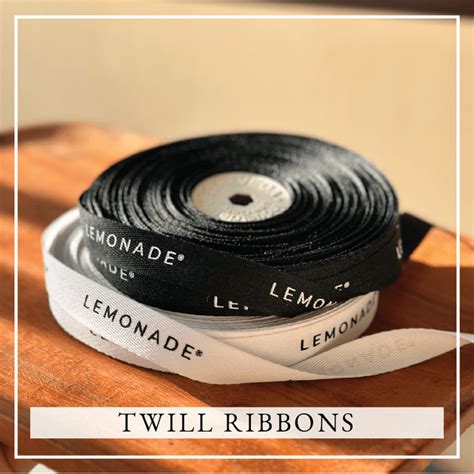 Twill Ribbons | Custom Printed Ribbons Online – Lemonade India - Lemonade