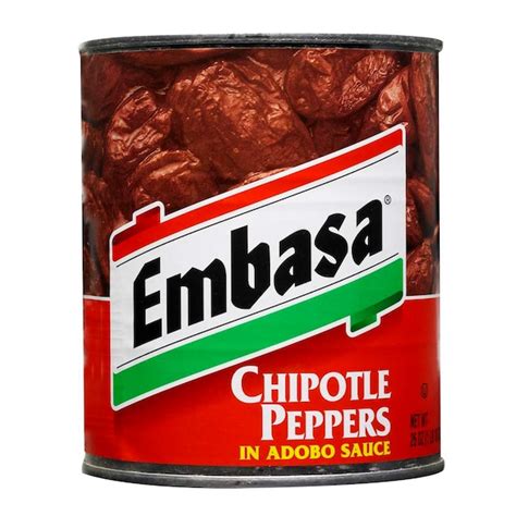 Embasa Chipotle Peppers In Adobo Sauce 26 oz., PK12 07841 | Zoro