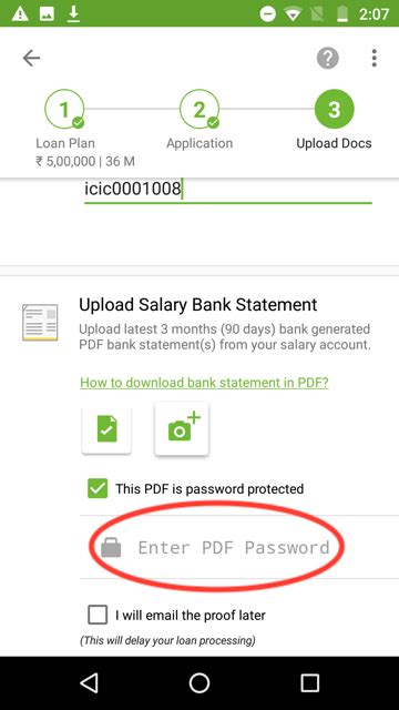 How to upload Bank Statement in your Moneyview Loan application