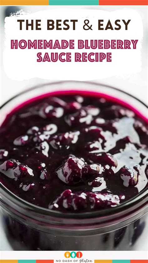 Homemade Blueberry Sauce Recipe