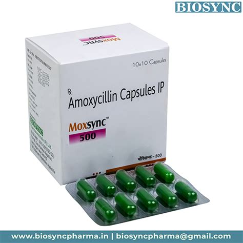 Moxsync 500 - Amoxycillin Capsules IP - Biosync Pharmaceuticals Pvt Ltd