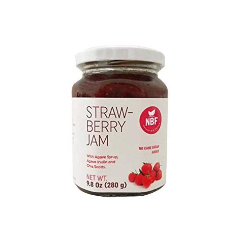 Buy Natura Bio Foods Strawberry Jam Agave Syrup and Inulin Keto Low ...