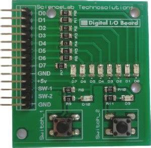 ScienceLab Technosolutions 8 Channel digital output LED and 2 channel ...