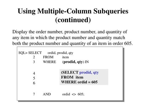 Image result for Subquery Multiple Columns