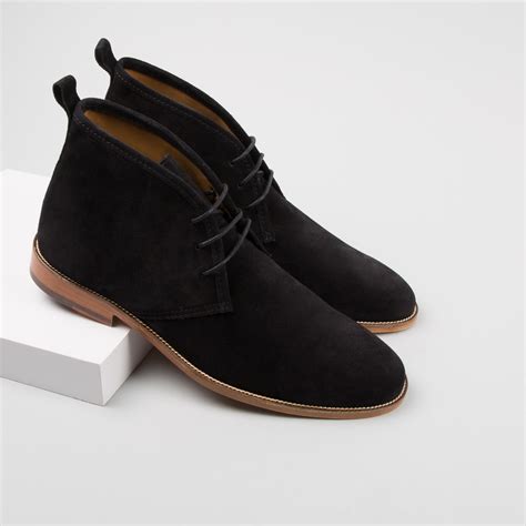 Handmade men Black Suede Chukka boot, Mens chukka black boots on Storenvy