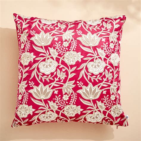 Buy Extravagance Modern Majestic Floral Print Cushion Cover - 40x40cm ...