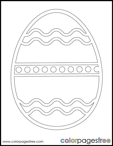 Free Printable Easter Egg Coloring Page | colorpagesfree.com