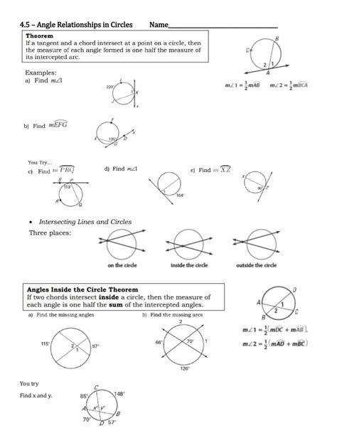 Angle Relationships in Circle S Geometry 的图像结果