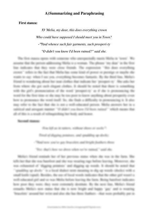 SOLUTION: A comprehensive analysis of thomas hardys the ruined maid by ahmed sileem - Studypool