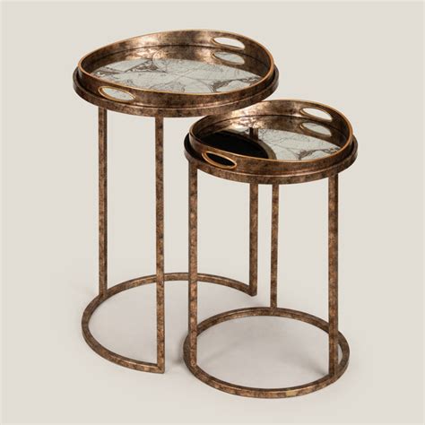 Luxury Modern Nest Of Tables | Contemporary Glass Nesting Tables Online ...