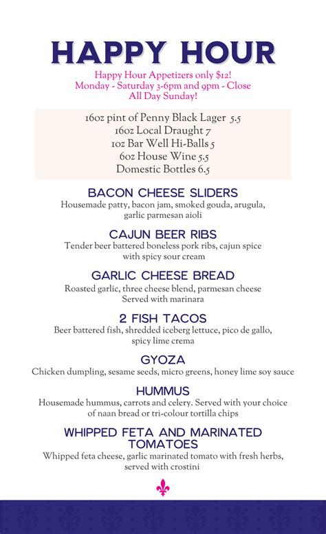 Happy Hour — Penny Black Bar + Kitchen