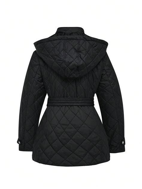 EMERY ROSE Chaqueta con capucha con cremallera y cierre con botones ...