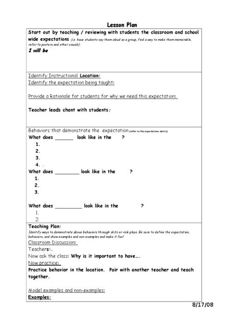 Image result for Lesson Plan Examples