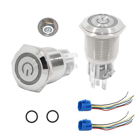 19mm Momentary Push Button Switch LED Pushbutton India | Ubuy
