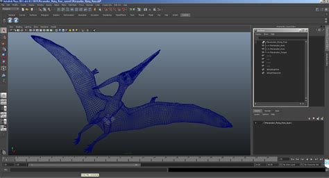 Pteranodon Flying Carnivorous Reptile Flying Pose 3D model | 3D Molier ...