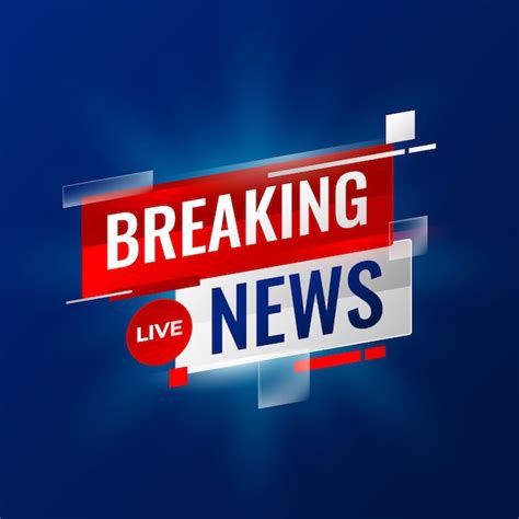 Gradient breaking news logo design | Free Vector
