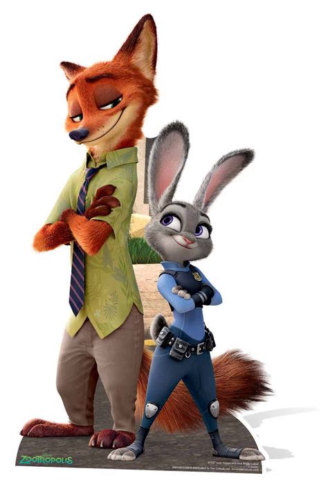 Officer Judy Hopps and Sidekick Nick Wilde Zootropolis Lifesize Cardboard Cutout | eBay
