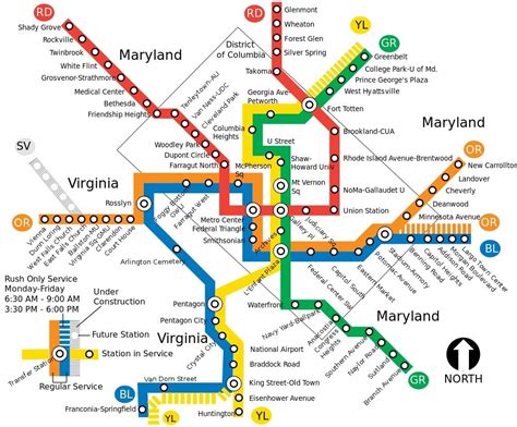 DC Train System Map 的图像结果