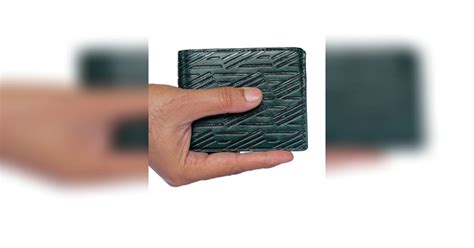 Forest Green Embossed Bi-Fold Leather Wallet | LBB