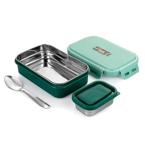 Buy Nabhya Lunch Break Small Insulated Stainless Steel Tiffin Box for ...